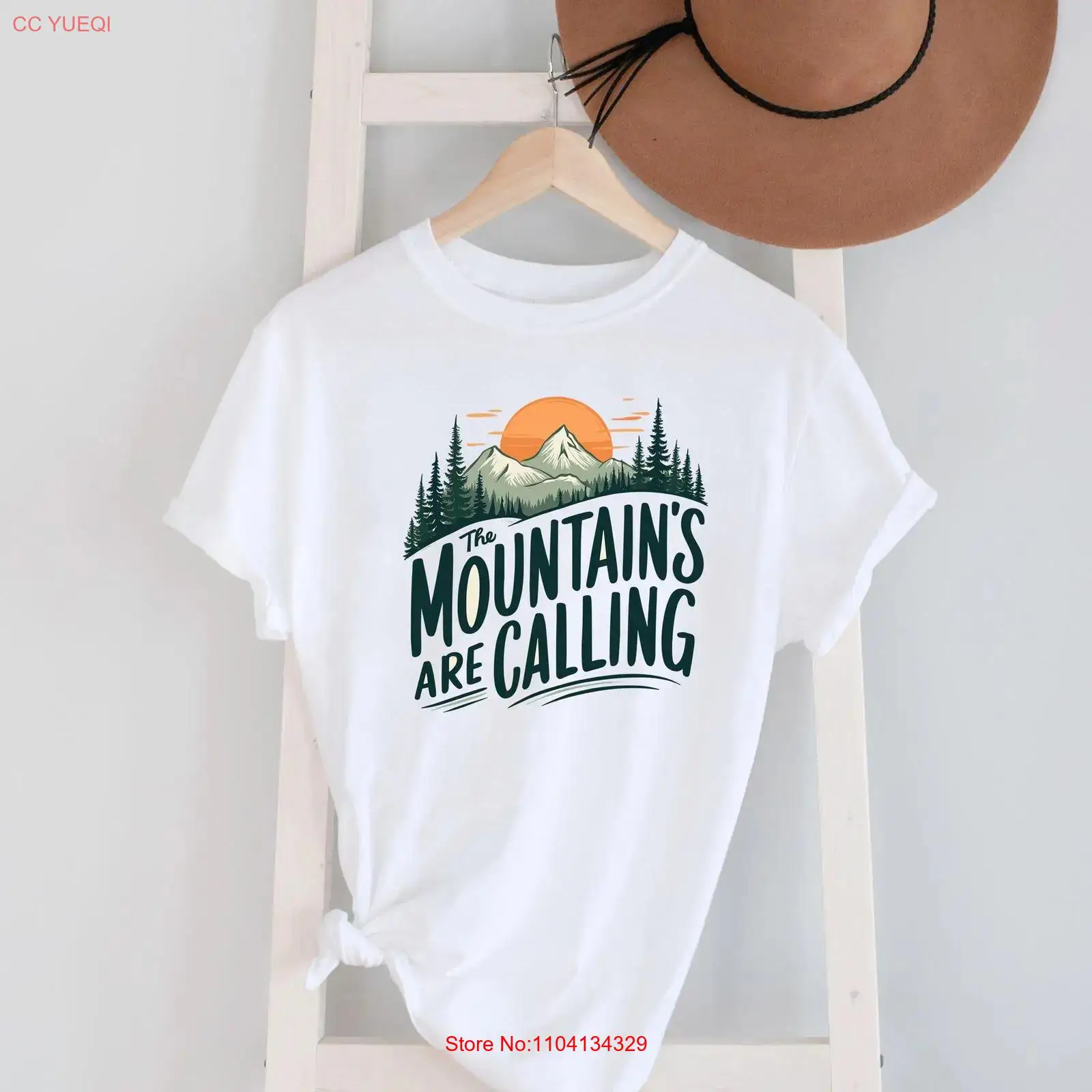 Outdoor Adventure Quotes Short - The mountains are calling Landscape T
