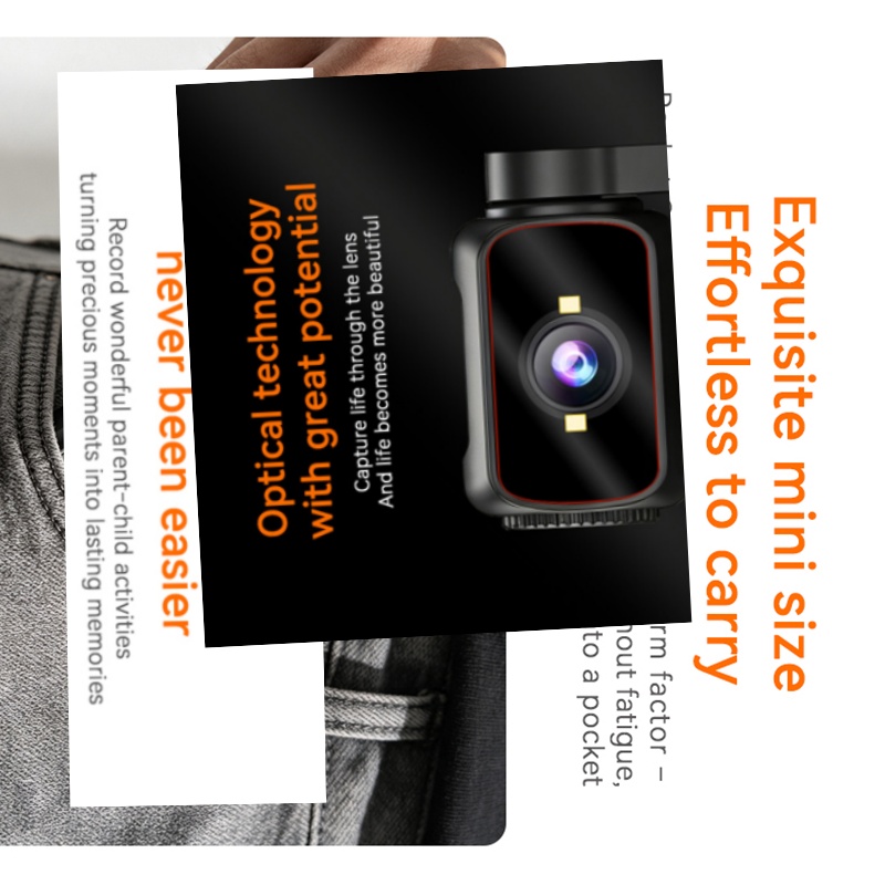 Outdoor Adventure Video - Rotatable Screen Handheld Pocket Action Camera