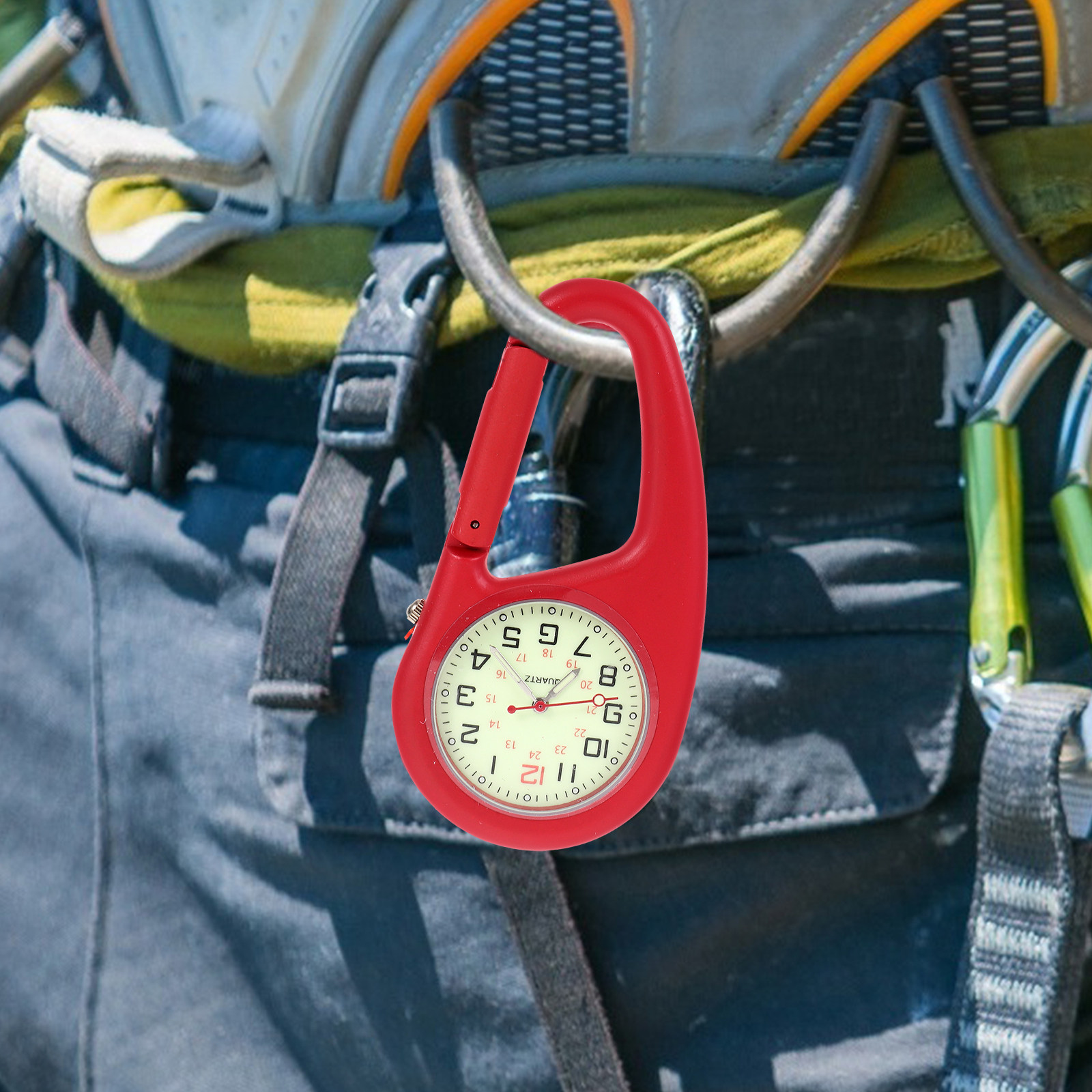 Outdoor Adventure Training - 2Pcs Portable Carabiner Watch Clip on