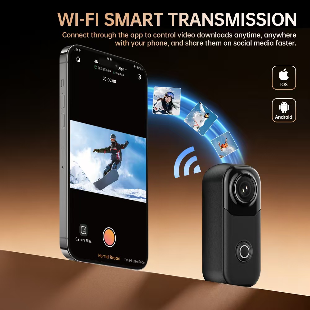 Mini 4K Action Camera Hands-Fr - đánh giá và giá Outdoor Adventure Video