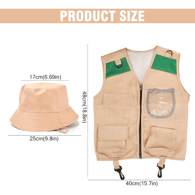 Safari Costume with Cargo Vest - đánh giá và giá Outdoor Adventure Girls