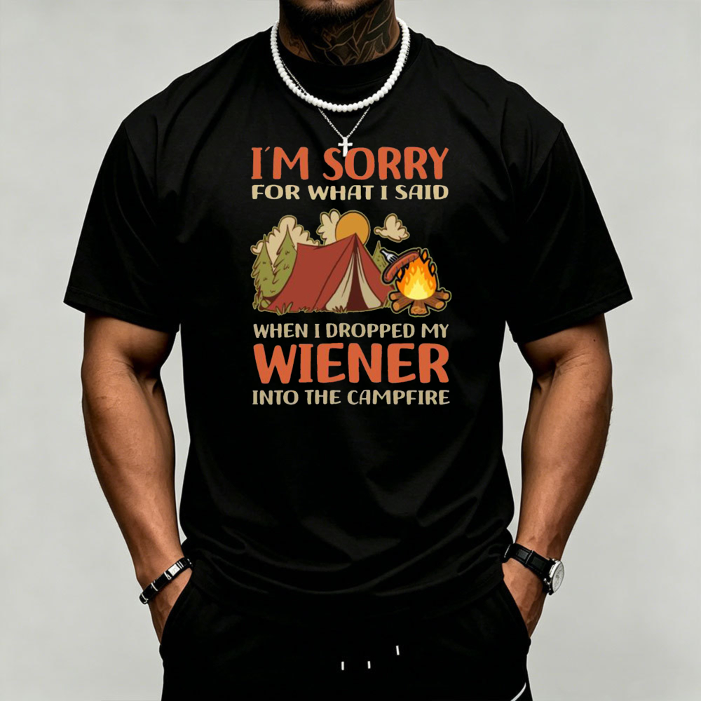 Camping Wiener Campfire Graphi - đánh giá và giá Outdoor Adventure Quotes Short