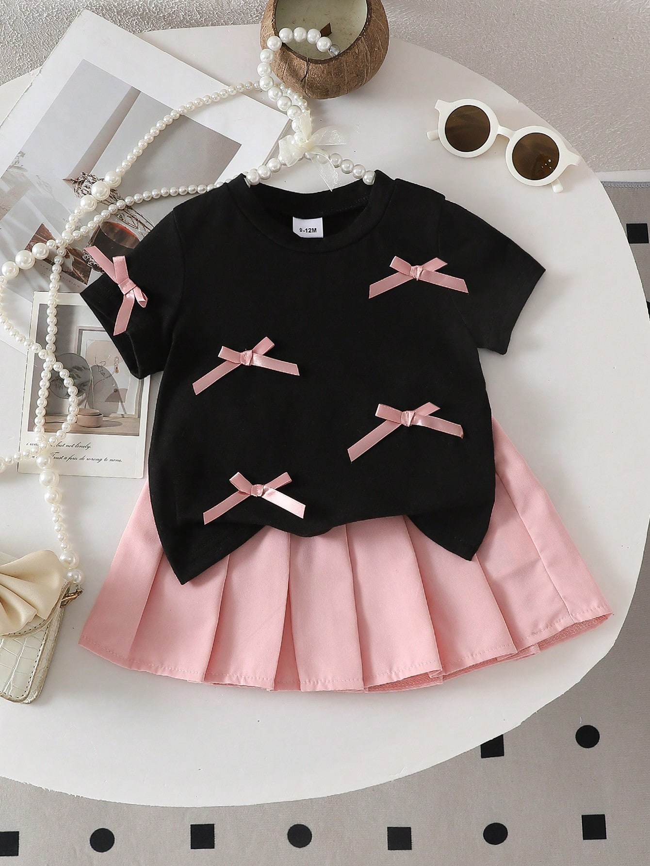 Two-piece baby girl 3D bow cas - đánh giá và giá Outdoor Adventure Girls