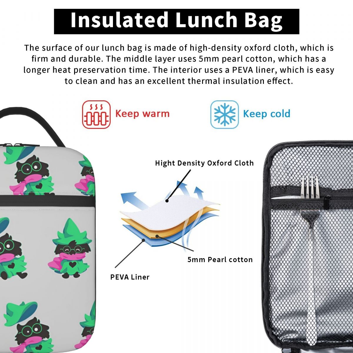 Deltarune Insulated Lunch Bags - đánh giá và giá Outdoor Adventure Girls