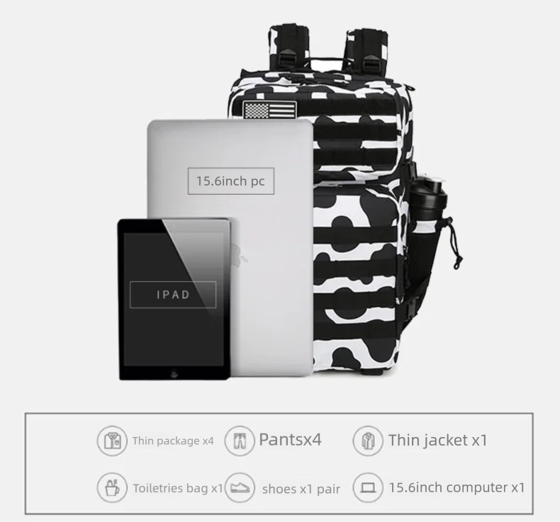45L/35L/25L Tactical Backpack  - đánh giá và giá Outdoor Adventure Backpack