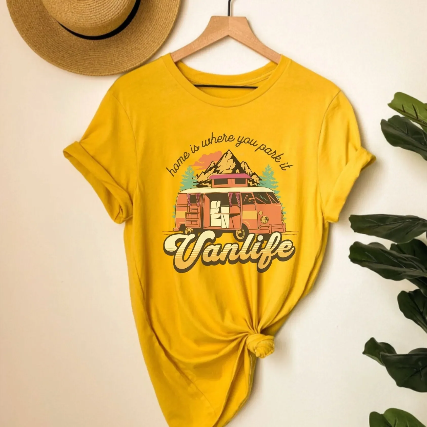 Vanlife T Shirt Van Camping Ad - đánh giá và giá Outdoor Adventure Girls