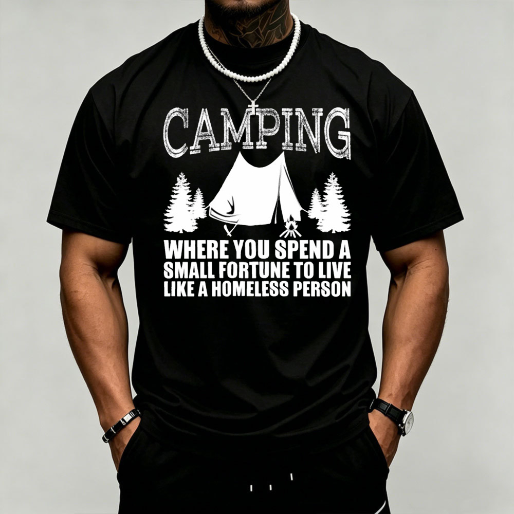 Camping Tent Pine Tree Graphic - đánh giá và giá Outdoor Adventure Quotes Short