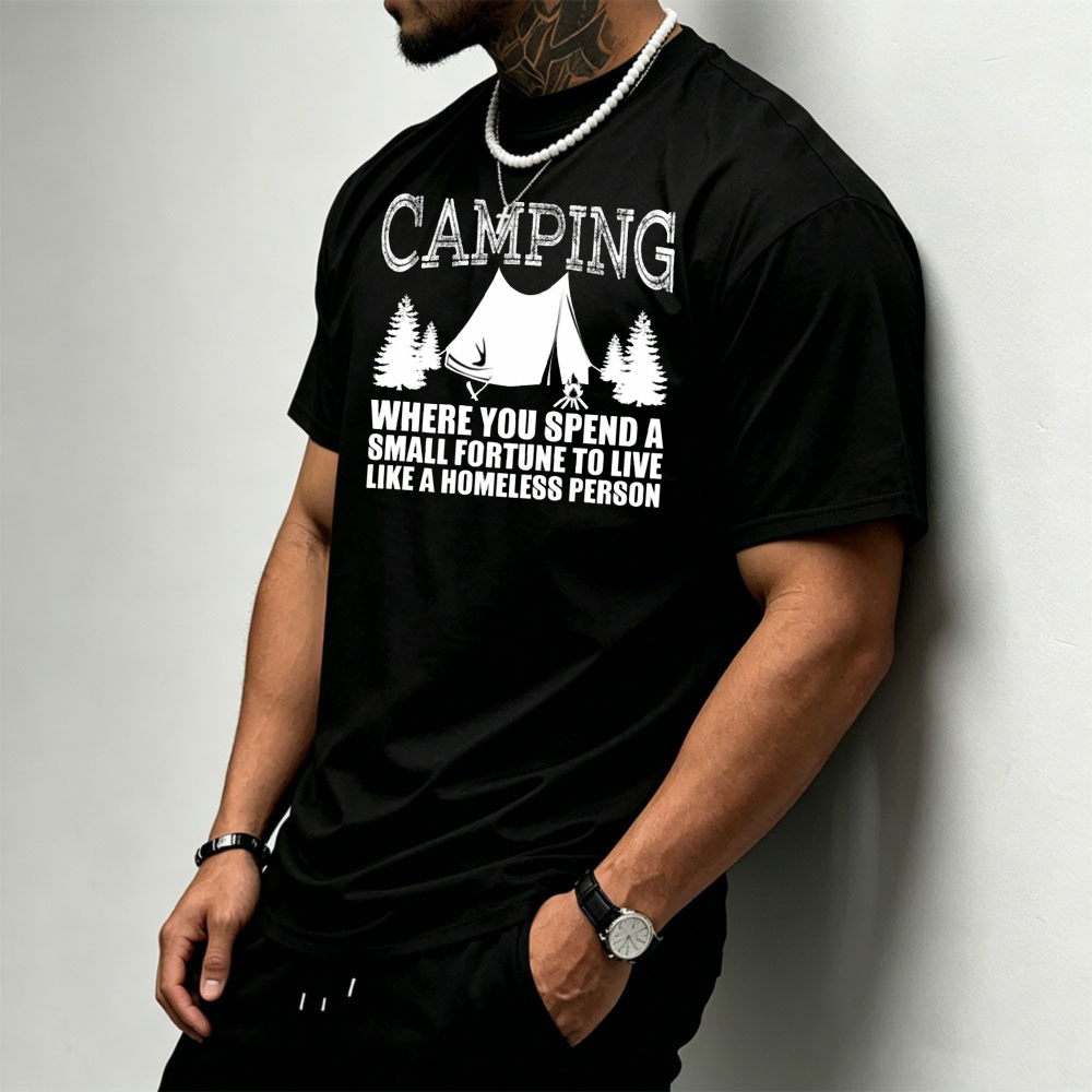 Camping Tent Pine Tree Graphic - đánh giá và giá Outdoor Adventure Quotes Short